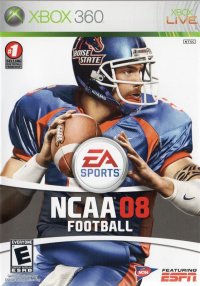 NCAA Football 08 PAL Xbox 360 PAL box art